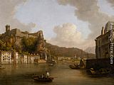 Chateau Canvas Paintings - View of the Chateau de Pierre Encise on the Rhone Lyon